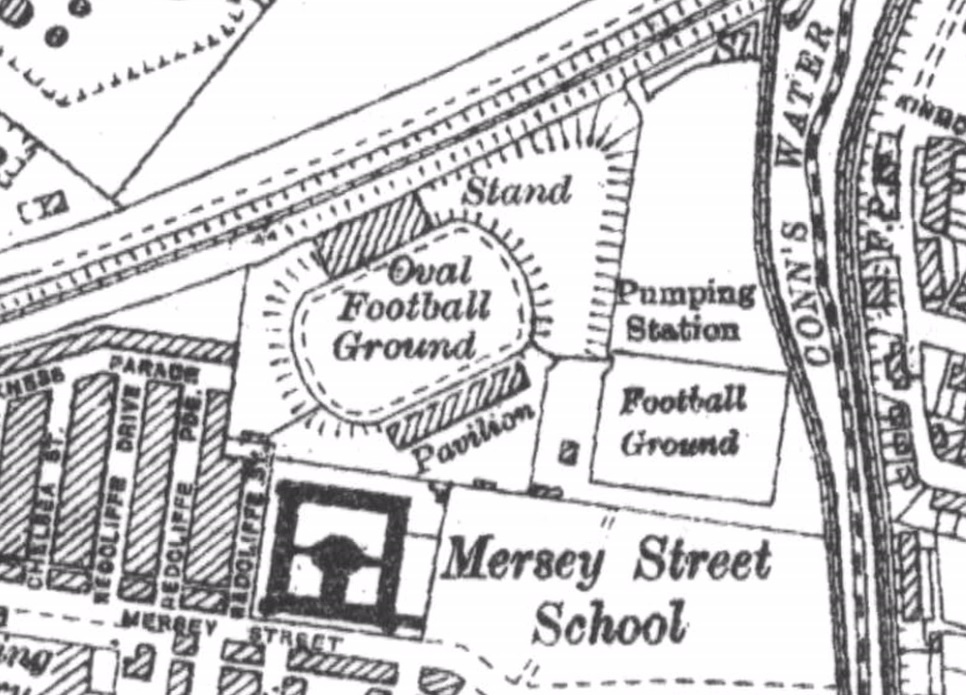 Belfast - The Oval : Map credit PRONI Northern Ireland maps